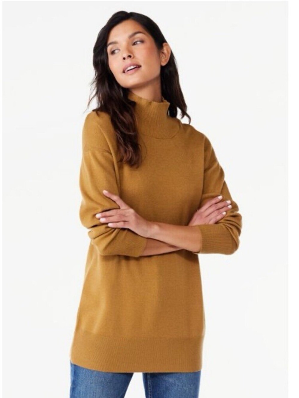 Free Assembly Women's Turtleneck Sweater in a camel color Size M